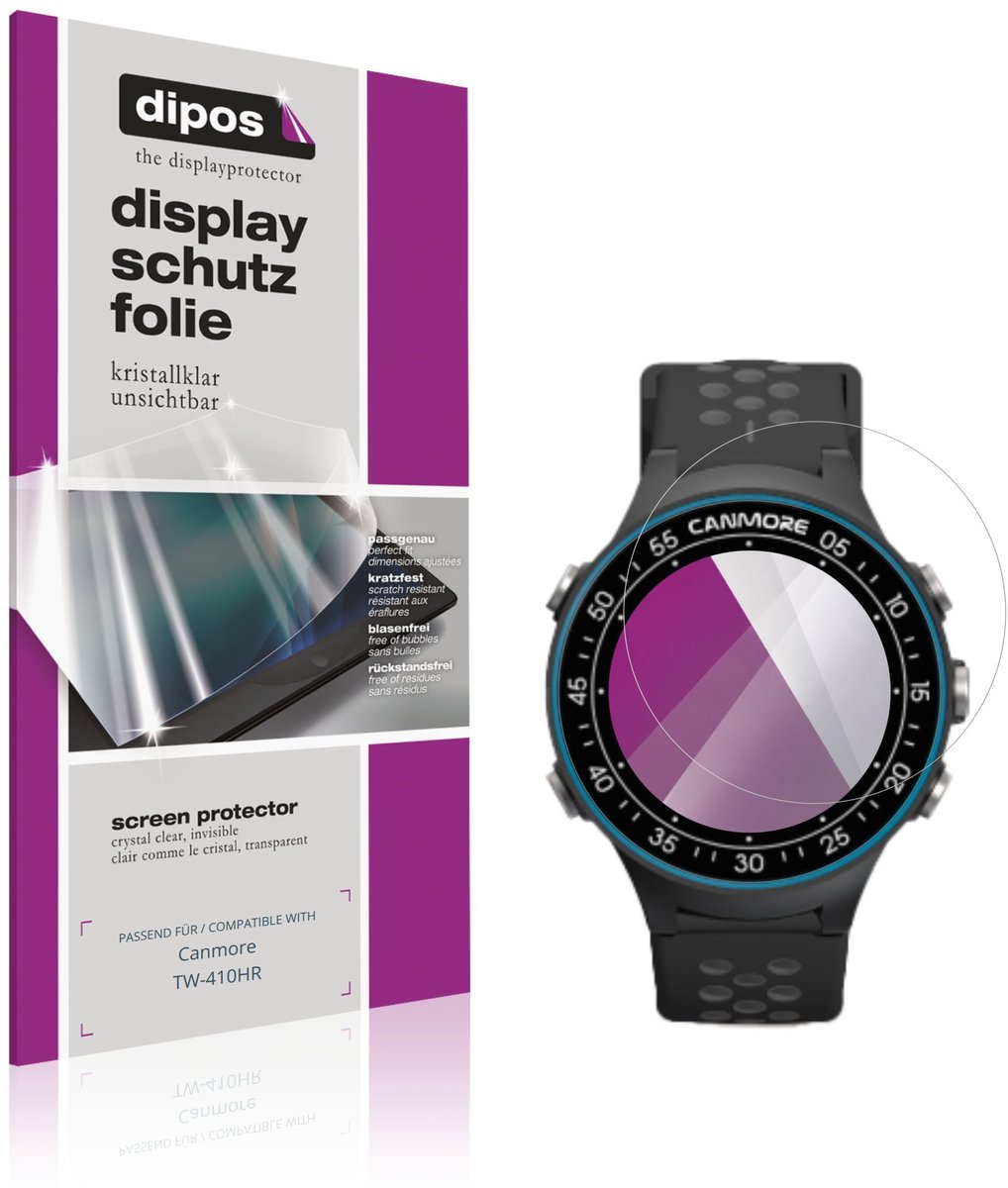dipos – 6x Beschermfolie geschikt voor Canmore TW-410HR | Krasbestendige & heldere Screenprotector Ultra-Thin