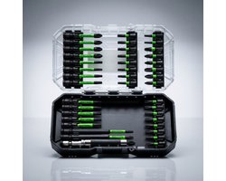 Motools Bitset Professional 41-Delig - All-in-1 Schroefbits Set met Magnetische Bithouder en Luxe Opbergkoffer - zwart