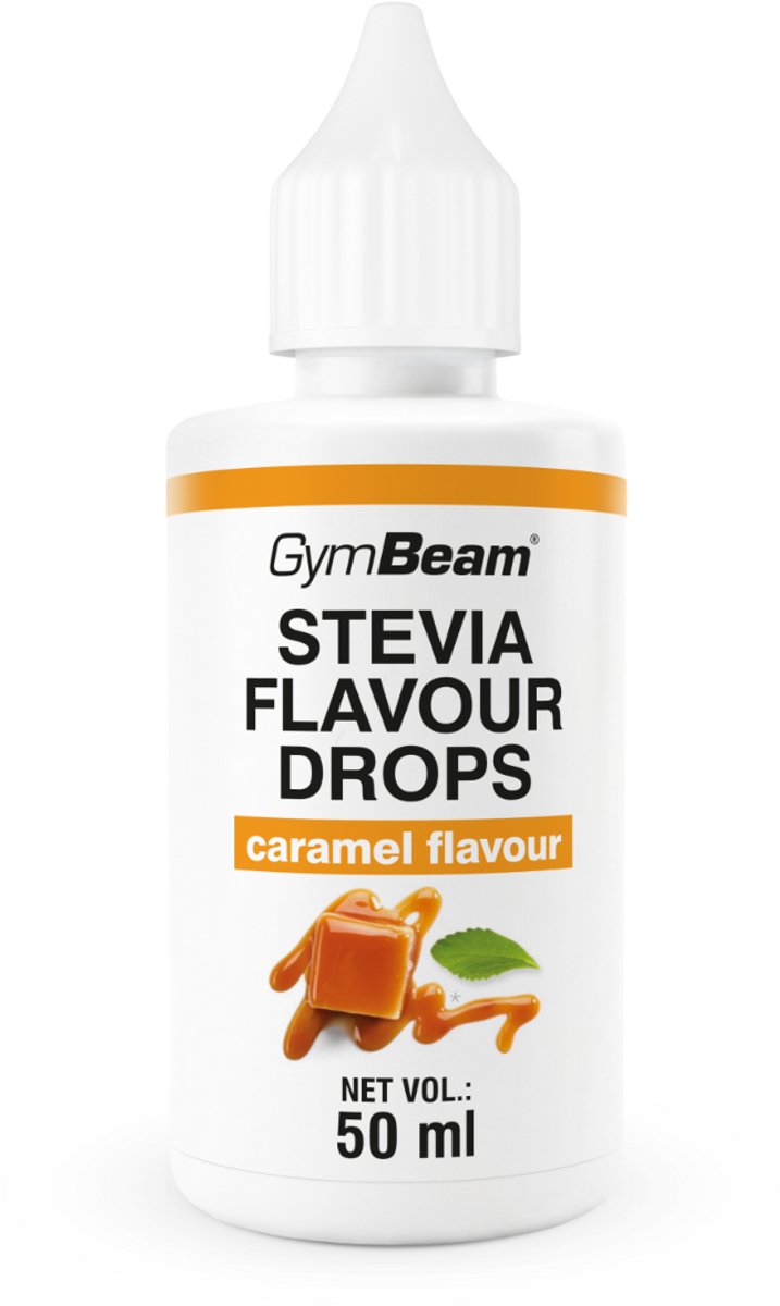 GymBeam Stevia Flavour Drops 50 ml karamel