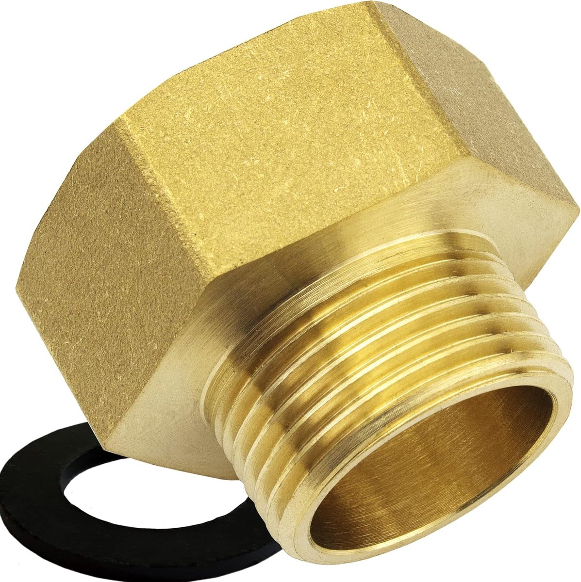 Premium 3/4 inch naar 1 inch verloopstuk gemaakt van hoogwaardig messing, robuust en roestvrij, aansluitnippel, buismof