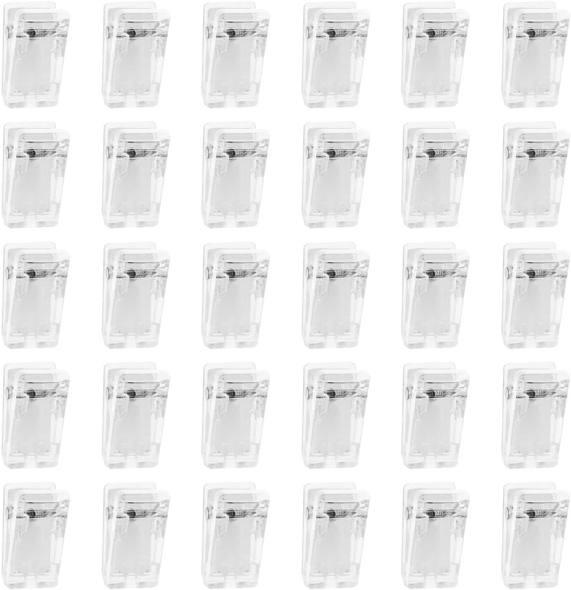 30 stuks wandhangclips, zelfklevende wandclips om op te hangen, douchegordijnclip, voor foto's, posterhangers, transparant