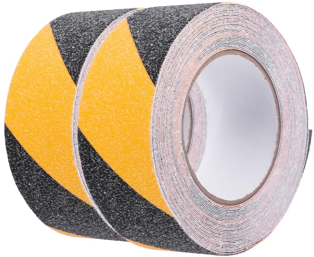 2 rollen antislipstrips, antislip plakband met zelfklevend, antislip plakband grip tape voor antislip traptreden binnenshuis, van 50 mm x 10 m