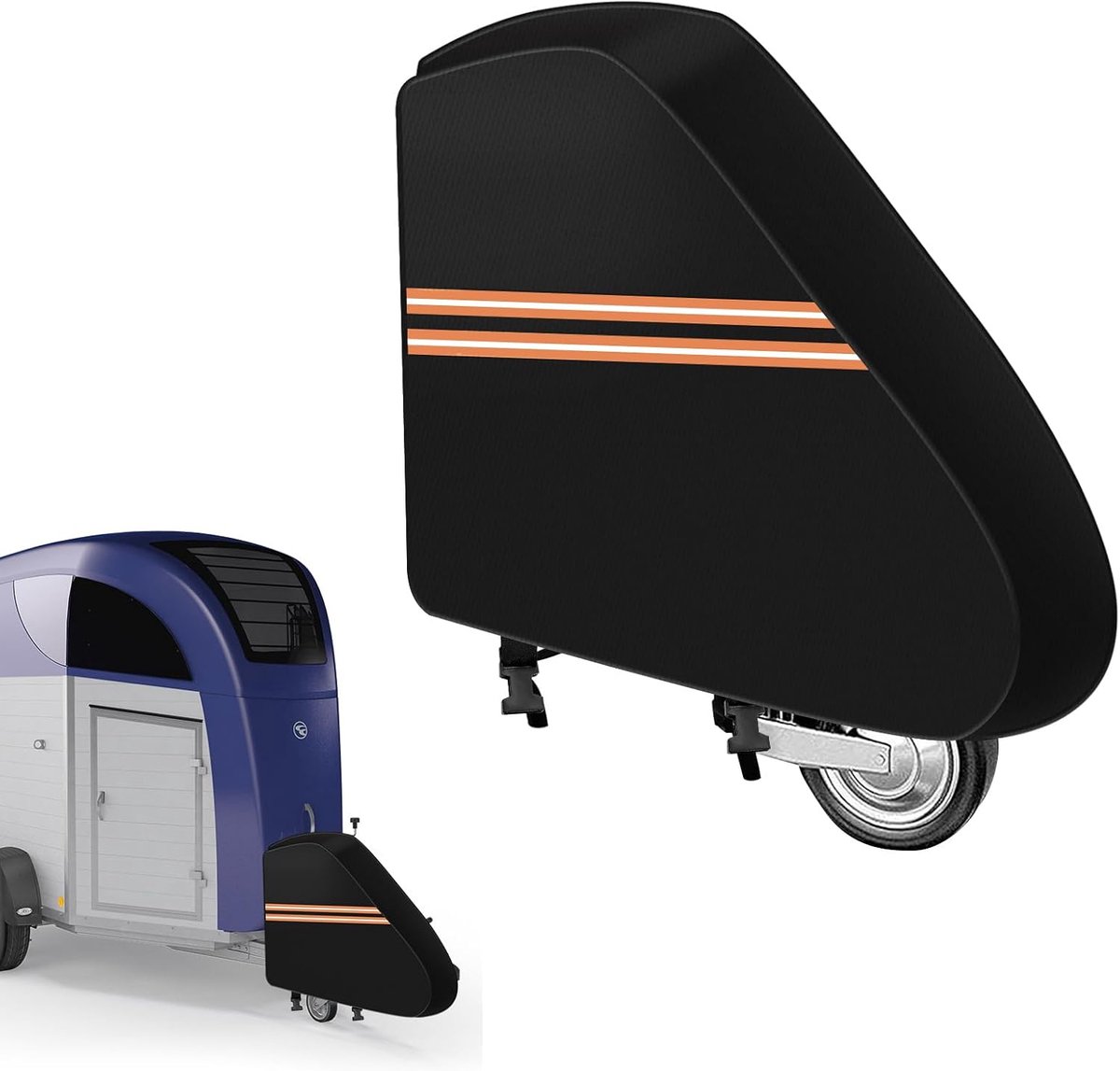 600D beschermhoes voor paardentrailers en caravans, voorafdekking voor de meeste soorten paardentrailers
