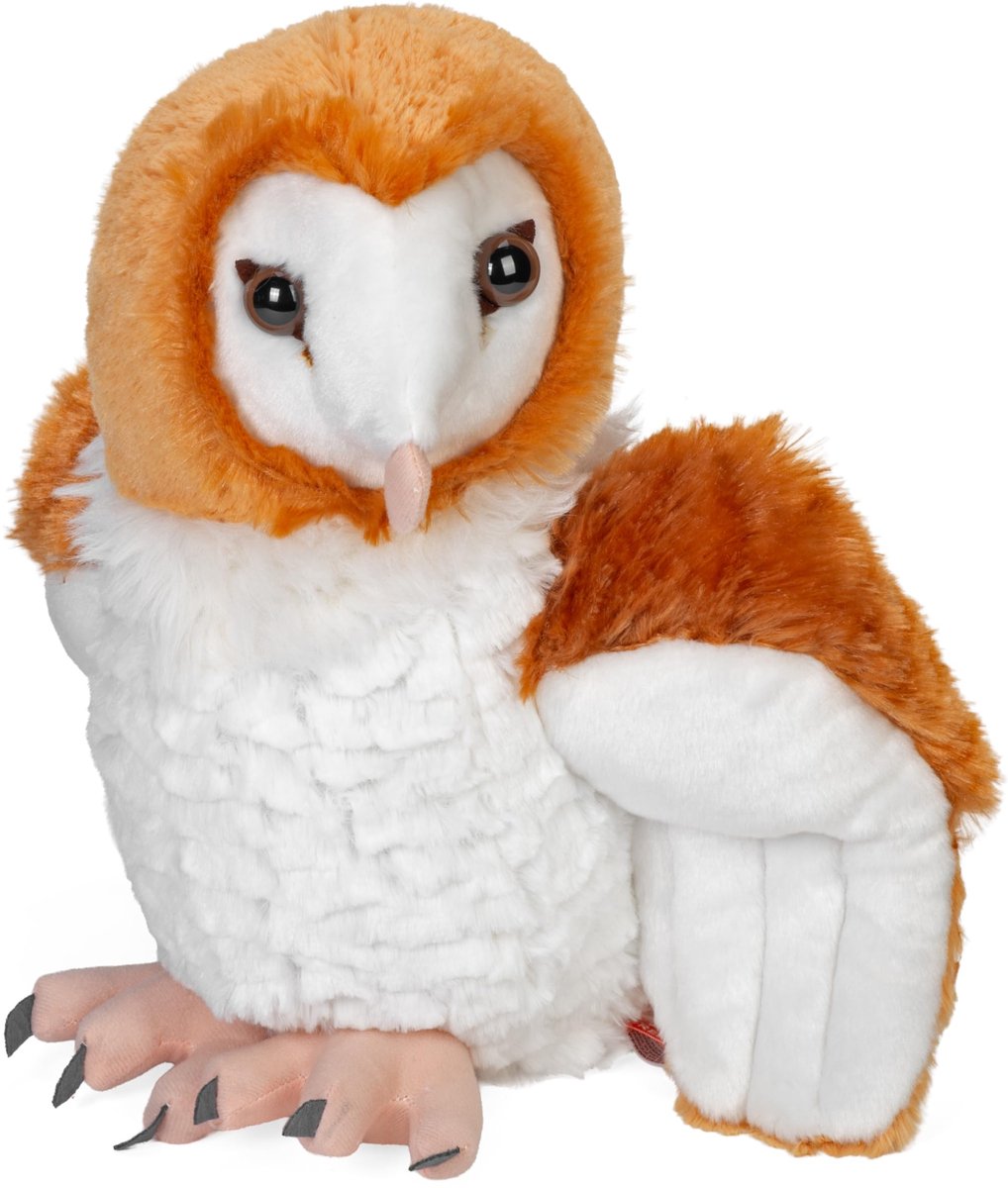 Republic 12766 13466 pluche sluieruil, Cuddlekins knuffeldier, pluche dier, 30 cm, bruin-wit
