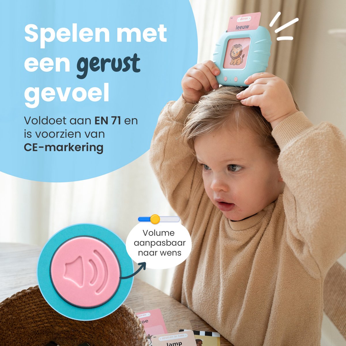 Beebie Babbels - De Taalbuddies Bundel Deal - 1x Blauwe Variant & 1x Roze variant - Educatief Speelgoed - Leer Nederlands - Montessori Speelgoed - Taalontwikkeling - Cognitieve Vaardigheden - Pratende Flitskaarten — afbeelding 6