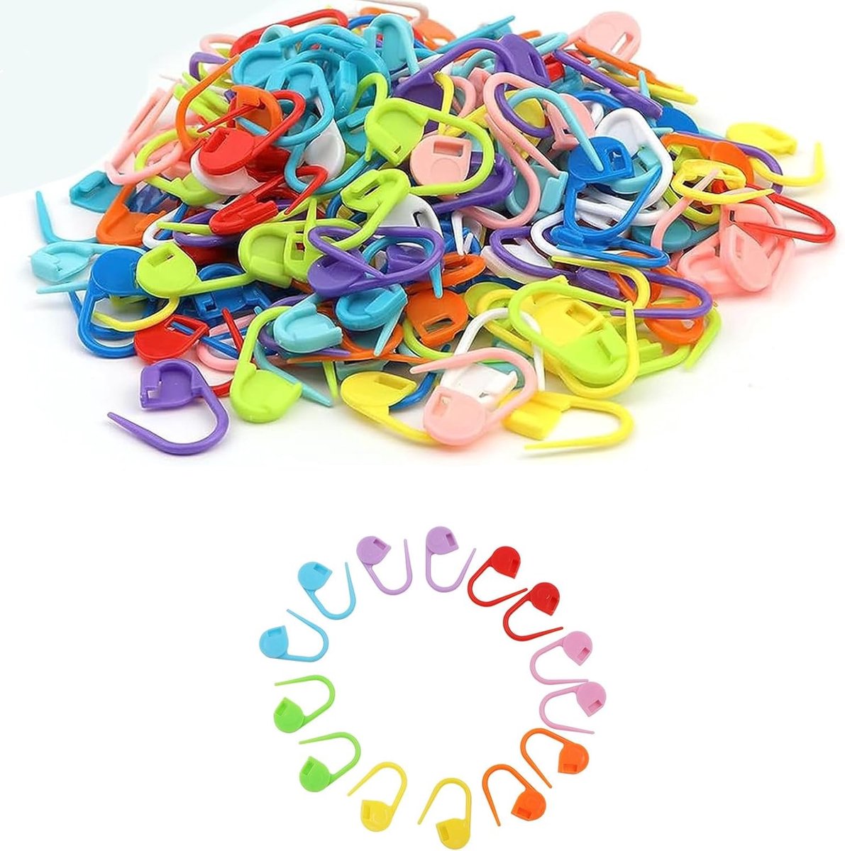 Haakmarkeerstiften Set - Verschillende Kleuren - 30 Stuks - Duurzaam Materiaal - Voor Breien en Haken