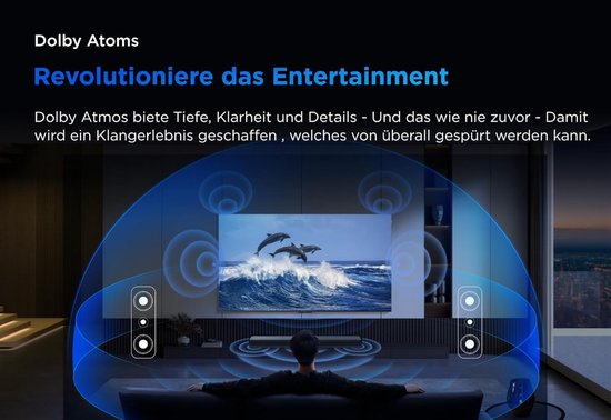 Soundbar - Luidspreker Audiobars - Film Kijken - Dolby Atmos - 2.0 Kanalen - Donker Titanium — afbeelding 2