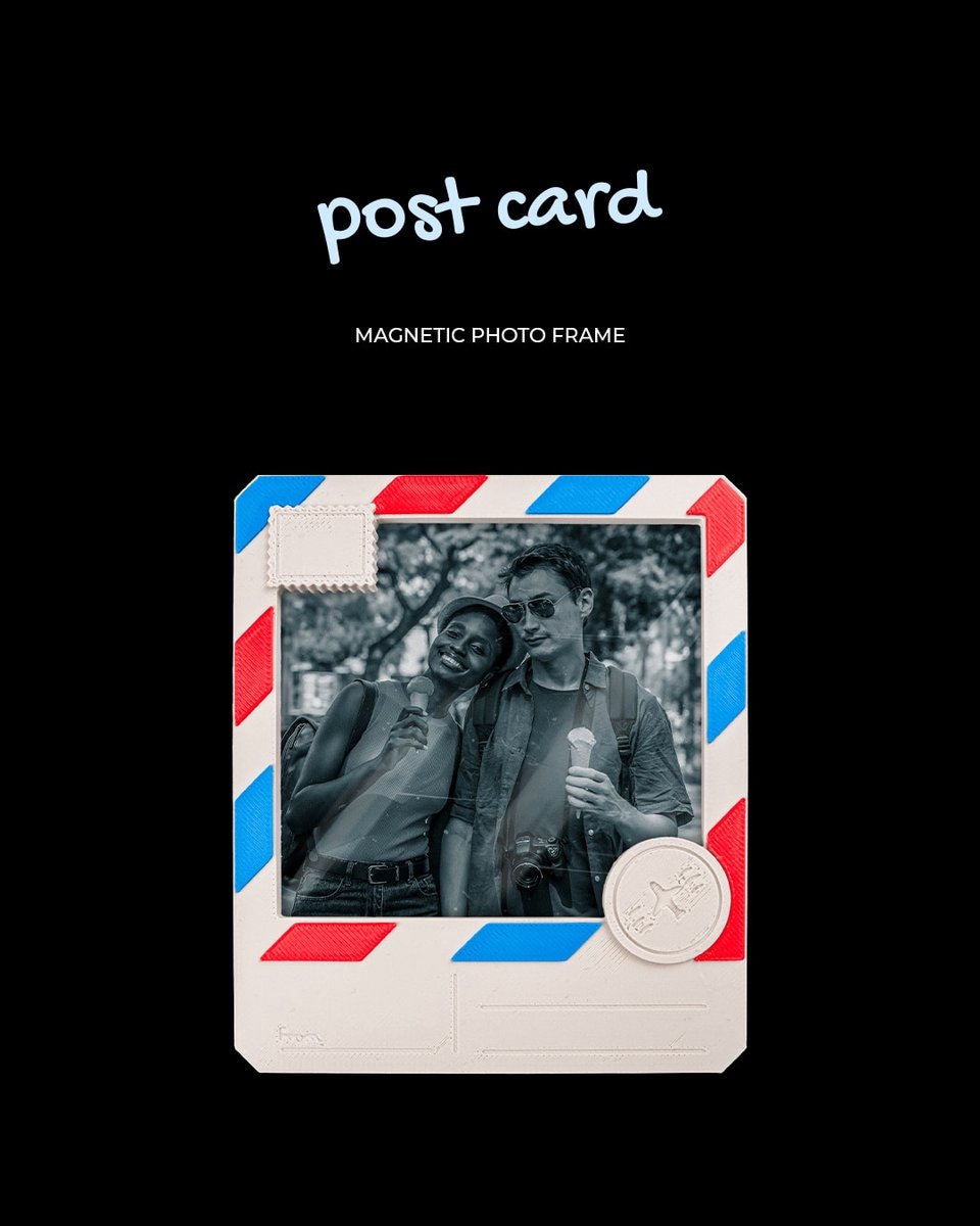 Post Card - Set van 5 magnetische fotolijstjes - Decoratieve fotolijstjes - magnetisch fotolijstje, fotohouder, foto frame, herinneringen, koelkastmagneet, cadeau, interieur