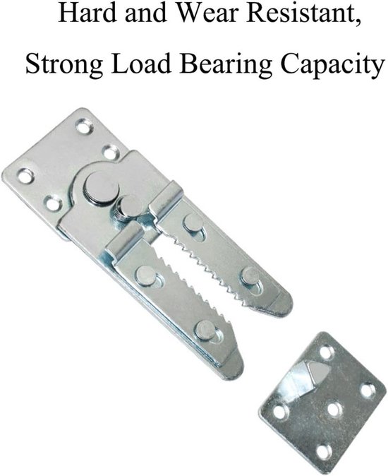 sofa connector bank gezamenlijke clips in elkaar grijpende krokodillenklemmen bodembevestigingen met schroeven voor modulaire bank meubels (2 stuks) — afbeelding 2