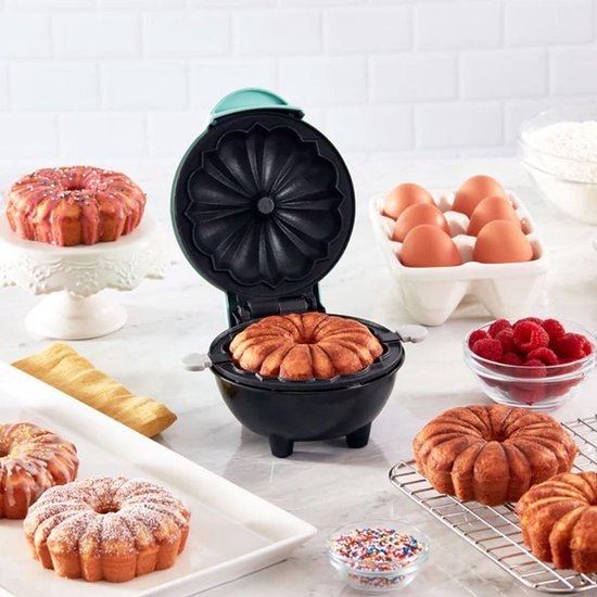 Elektrische mini-cakemaker, dubbelzijdig, snel verwarmend ontbijtapparaat - antiaanbaklaag - gemakkelijk schoon te maken — afbeelding 2