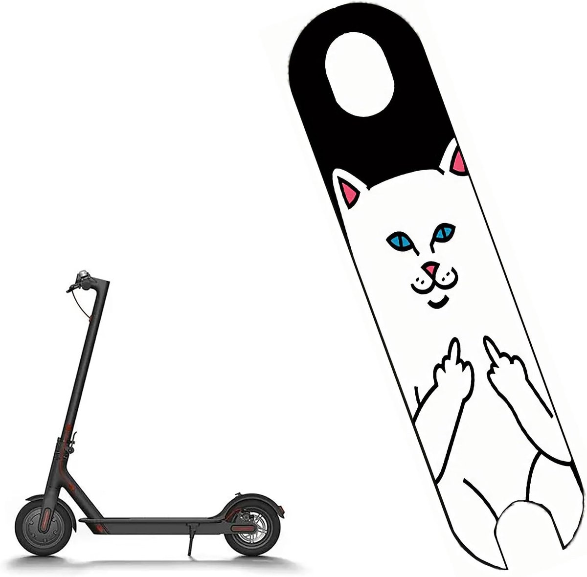 M365 Pro 1S E-scooter antislipmat elektrische scooter PVC vloermat antislip deurmat sticker mooi kleurrijk voor Mijia M365 Pro 1S E-scooter (katten)