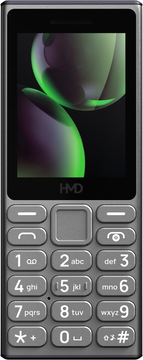 HMD 110 – Mobiele Telefoon – 4G – Dual SIM – 2,4 inch Display – FM Radio – MP3 Speler – Zwart