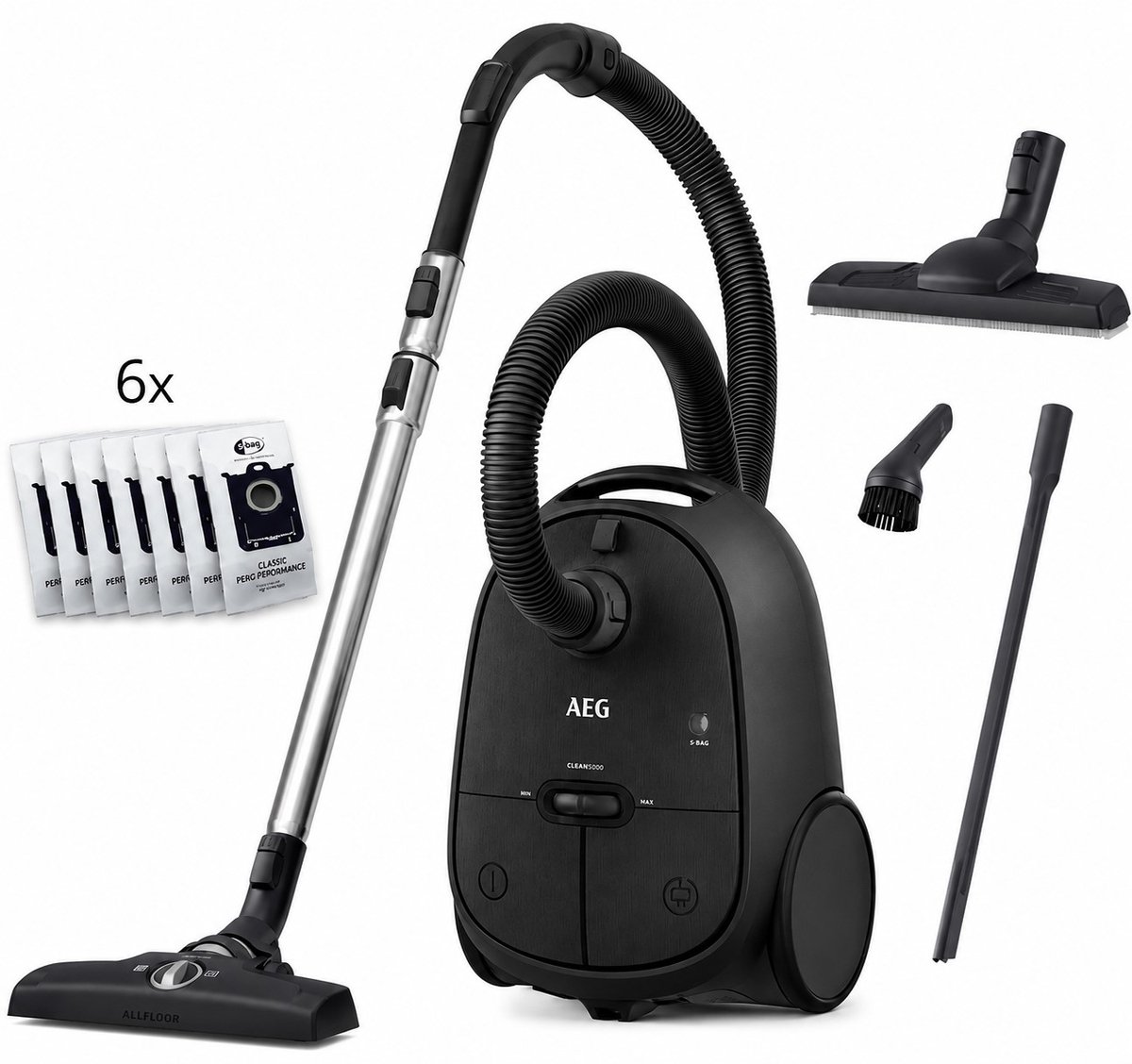 AEG krachtige Stofzuiger 3.5 L + Parketborstel + Lange spleet + extra zakken