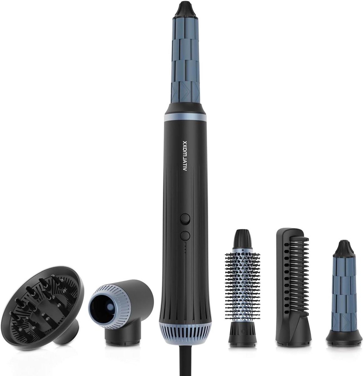 Air Curler Plus - Haarstyler Multi - Haar Stylen - 6-in-1 Opzetstukken - 1.8m Kabel - Zwart