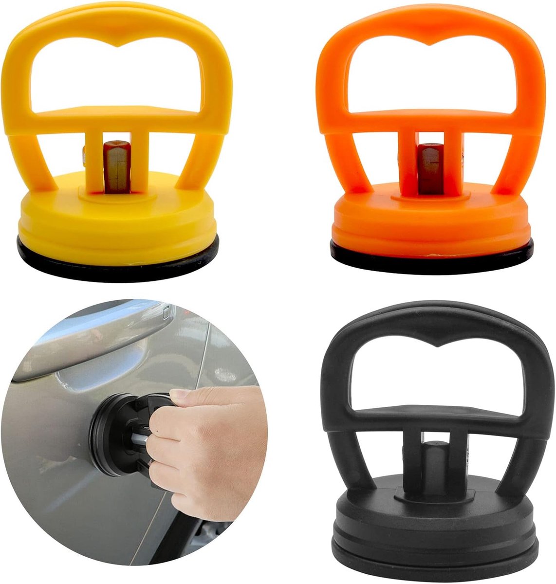 vacuümzuiger, 3 stuks, voor zware belasting, voor deuken, mobiele telefoon, glazen ruiten, laptop