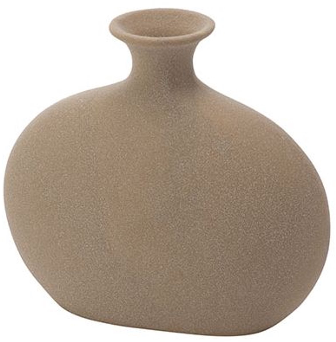 Vaas Zand 17x5xh15cm Rond Aardewerk