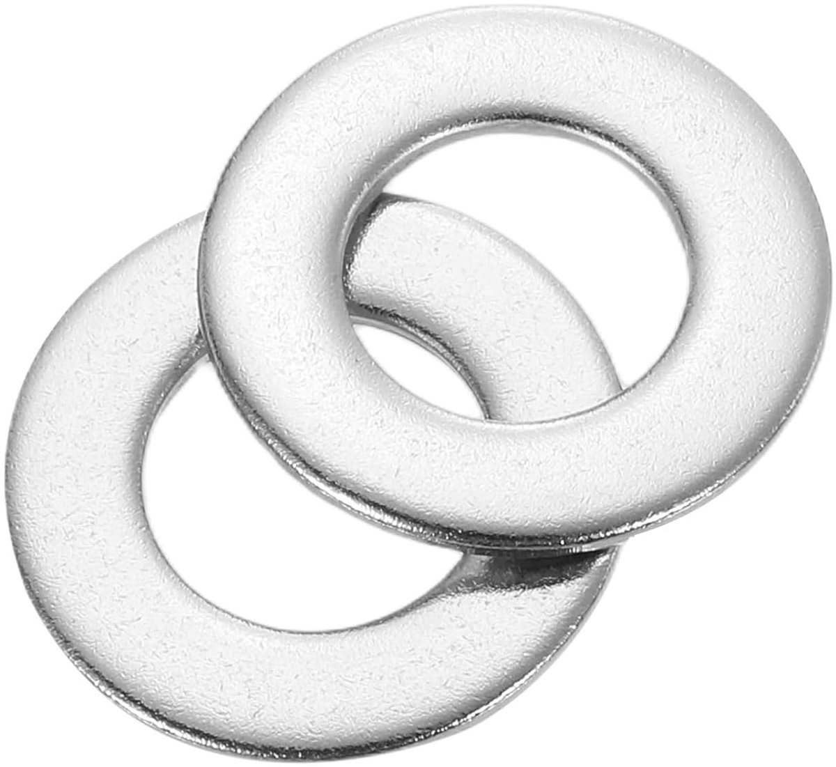 Platte schijven 304 roestvrij staal 10,5 mm binnendiameter x 20 mm buitendiameter x 1,5 mm dikte voor schroeven, moeren, fabrieken, keukens en buitenbouw, zilver