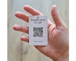 Google Review Kaart - Boost je reviews - Verzamel meer reviews - Google Recensie Kaart - Google Review - NFC - QR - PVC - SEO - Recensies - Mis geen enkele review door het makkelijk te maken