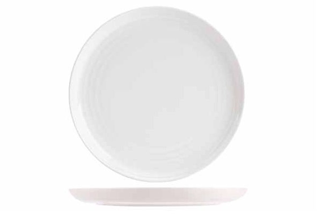 Artisan Wit Plat Bord D27cm Coupe