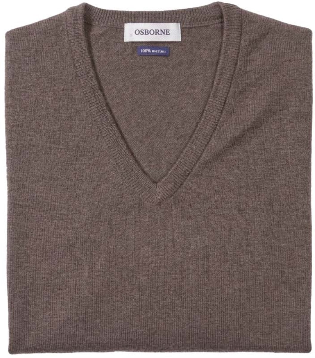 Osborne Knitwear Trui met V hals - Merino wol - Dames - Atmosphere - M