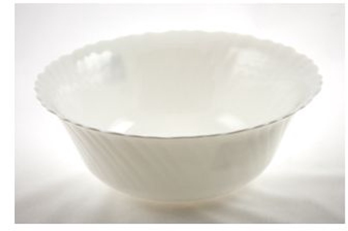 Luminarc Feston Saladeschaal - Ø 25 cm - Wit - Vaatwasserbestendig - Supersterk