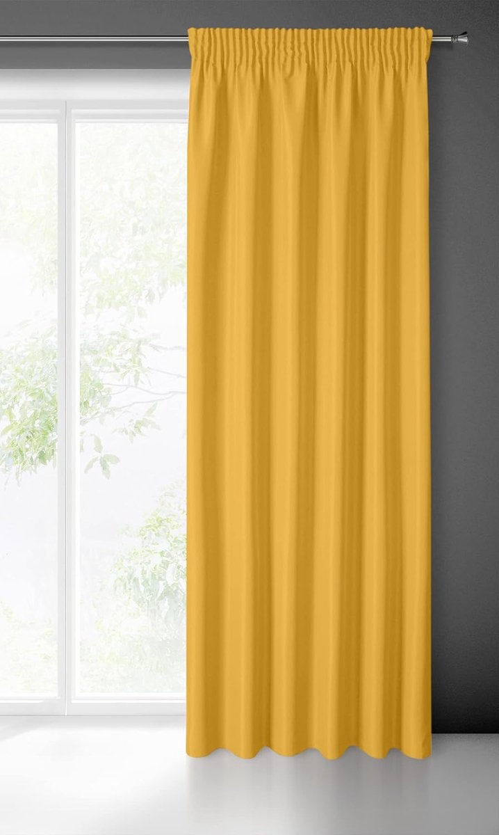 gordijn glad eenvoudig effen - Plooiband moderne slaapkamer woonkamer lounge kinderkamer 1 stuk afzonderlijk