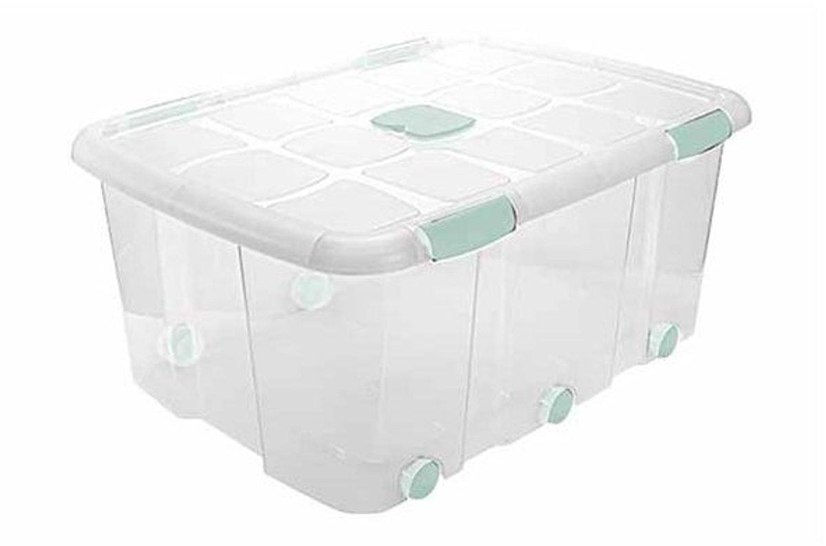 Opbergbox Nº15 100l Met Sluitingen En Wielen