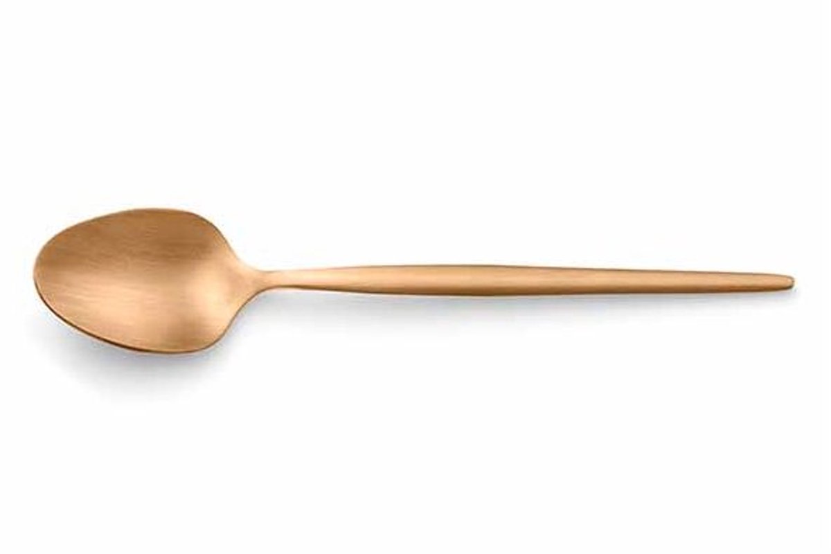 Soprano Copper Dessertlepel Set6 Kraft Box