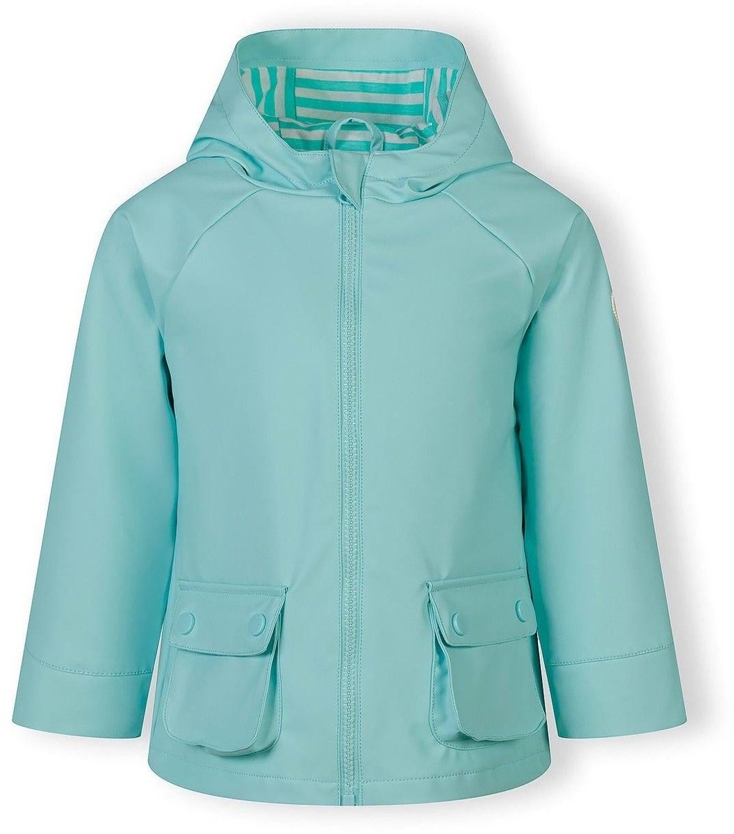 Minoti regenjas meisjes waterdicht met capuchon - groen