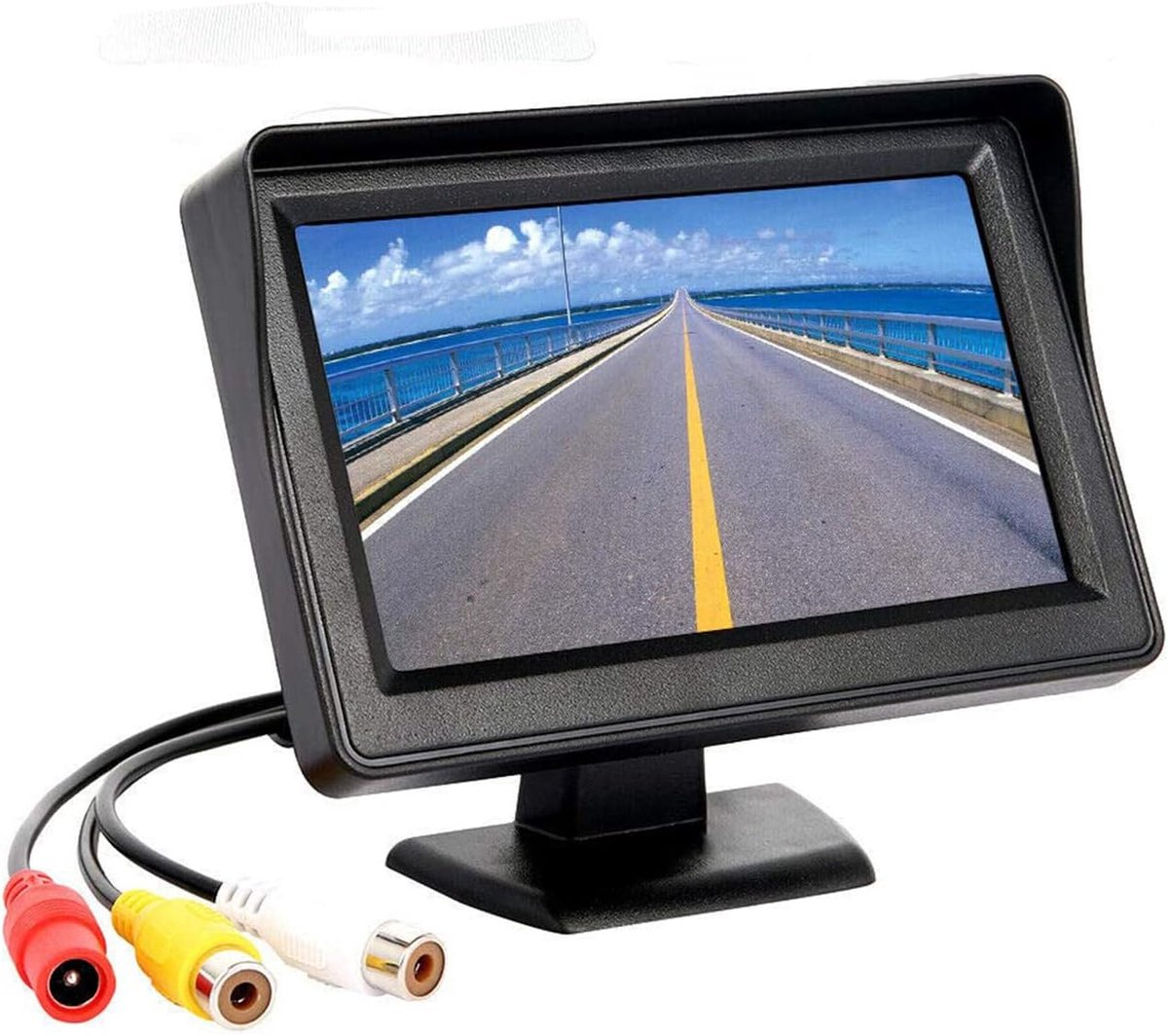 4,3 inch HD achteruitrijmonitor voor aanhanger, 12 V-30 V | Riloer Digitale TFT-LCD-monitor voor aanhanger, vrachtwagen, bus, auto, achteruitrijcamera, parkeercamera
