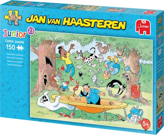 Jan van Haasteren Junior 23 - Trampoline springen - 150 stukjes van Jan van Haasteren — afbeelding 4
