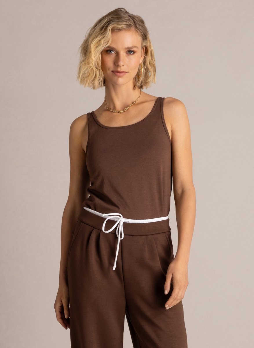 YEST Zuleica Essential Tops - Mocca Brown - maat 40