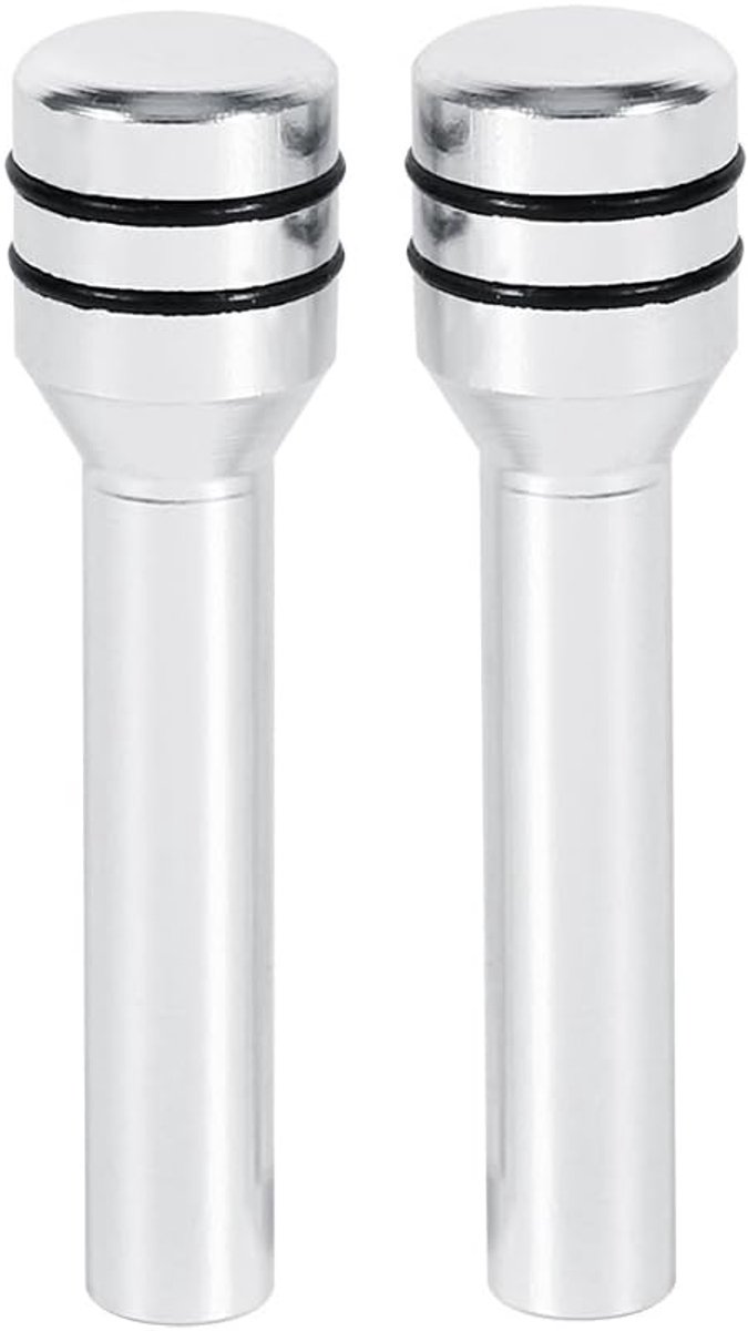 Deurvergrendelingsknop voor autodeurslot, universeel, aluminium, binnen (kleur: zilver)