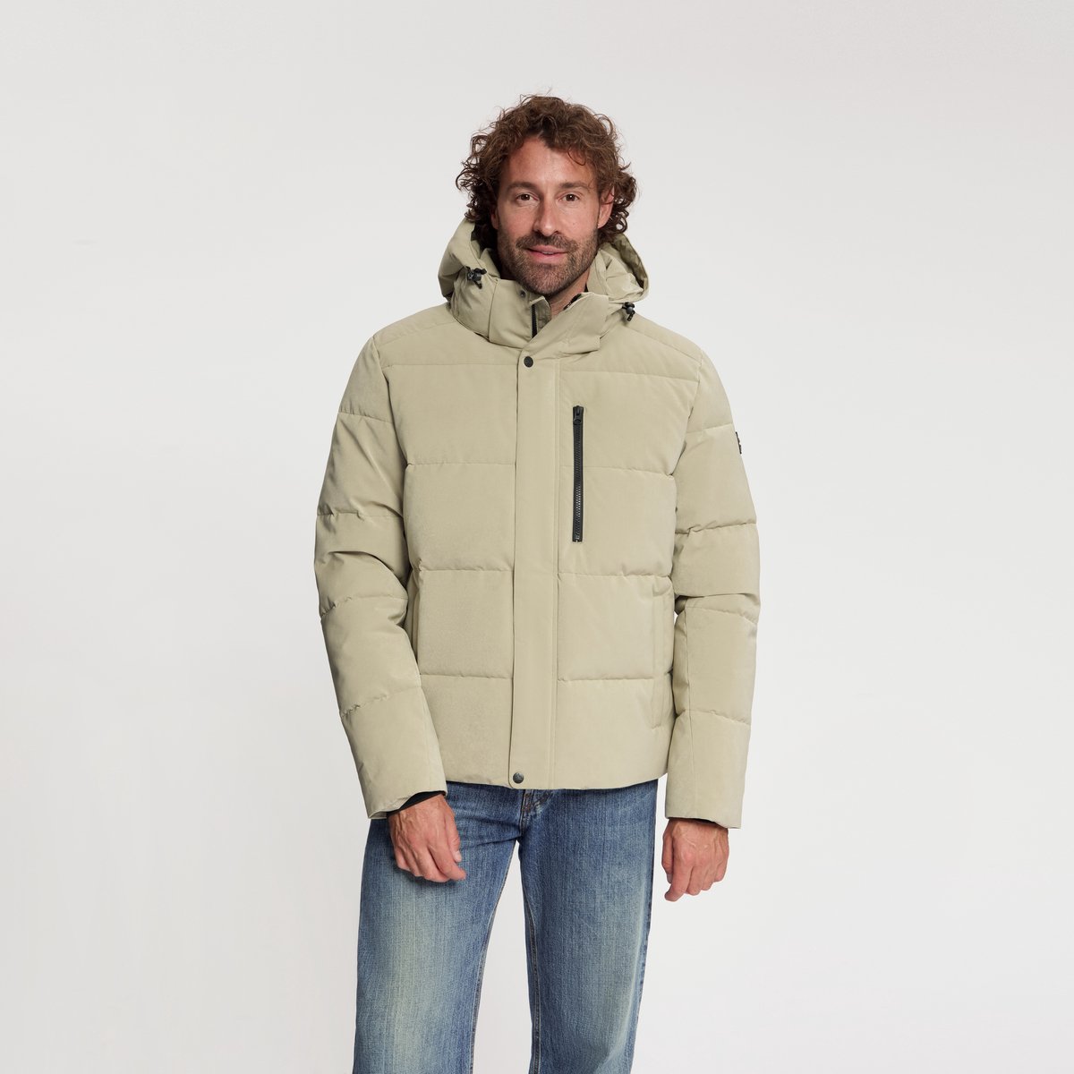 Travelin’ Amot Heren Puffer winterjas Waterdicht Lichtbruin