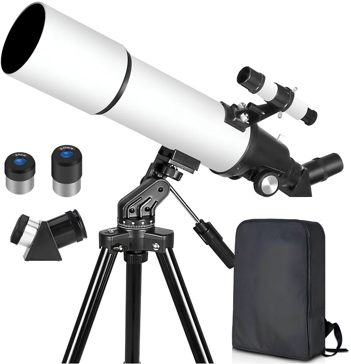 VALI® Telescoop - Sterrenkijker Telescoop - Sterrenkijker - Zwart/Wit - 42cm x 13cm x 30cm
