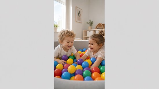 100 Speelballen in Doos - Didak Play - 6 cm Diameter — afbeelding 3