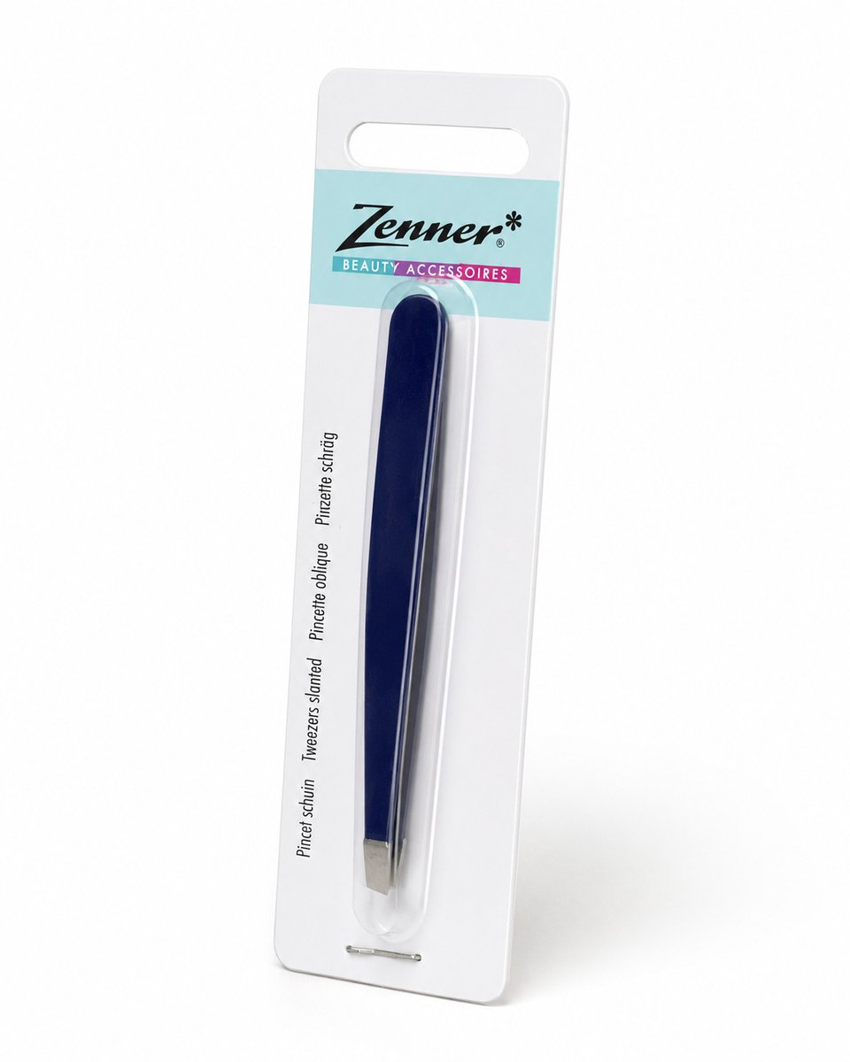 Zenner schuine pincet – blauw