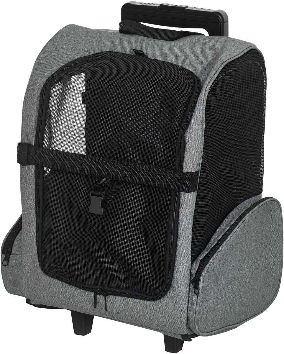 PawHut-Dierendraagtas - Stof - 42x25x55cm - Grijs