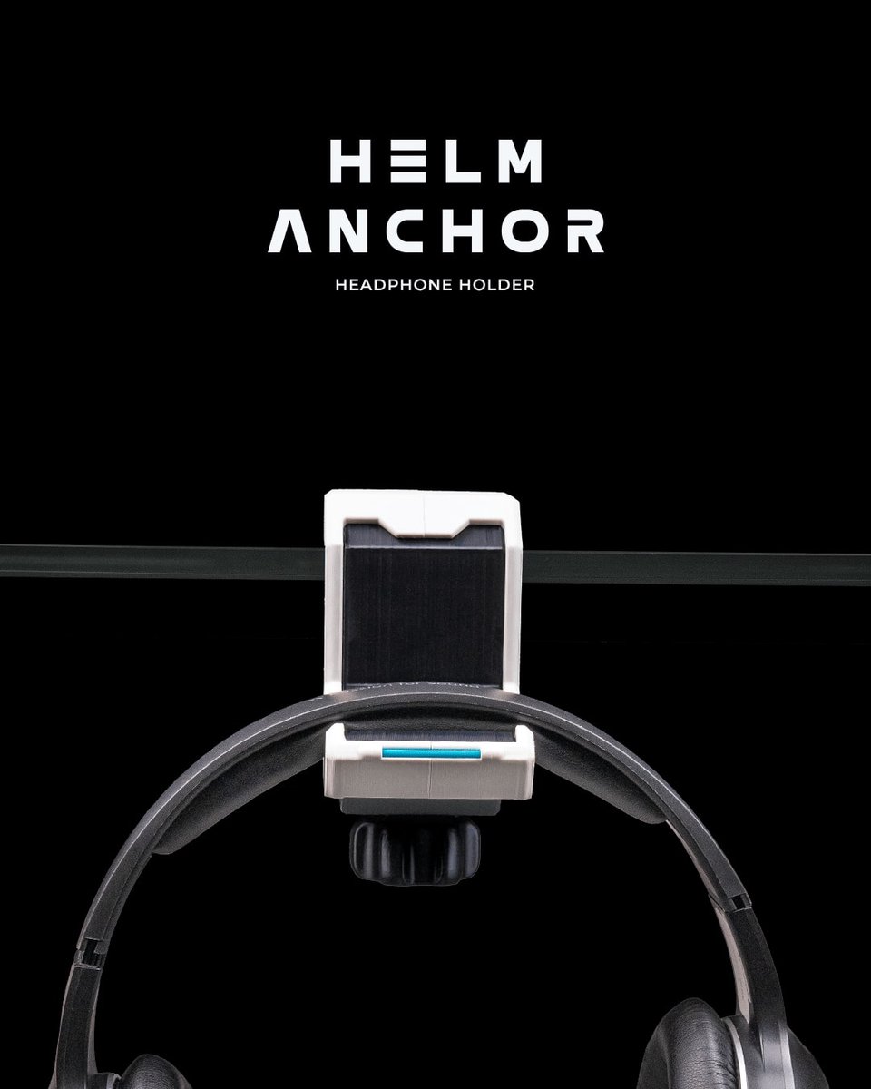 Helm Anchor - Koptelefoonhouder voor bureau en gaming setup - Decoratieve houder - headset standaard, bureau organizer, kantoor, werkplek