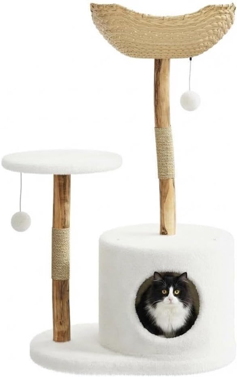 Krabpaal - Krabpaal voor Grote Katten - Krabpaal voor Katten - 70 x 44 x 103,5 cm - Kattenkrabpaal - Kattenboom - Krabpalen - Kattenhuis