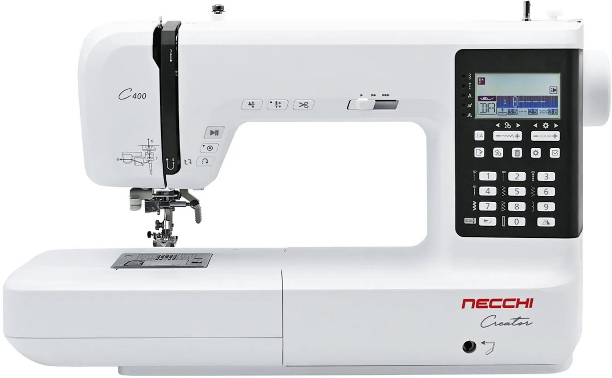 Necchi C400 naaimachine incl. tafel en kniehevel