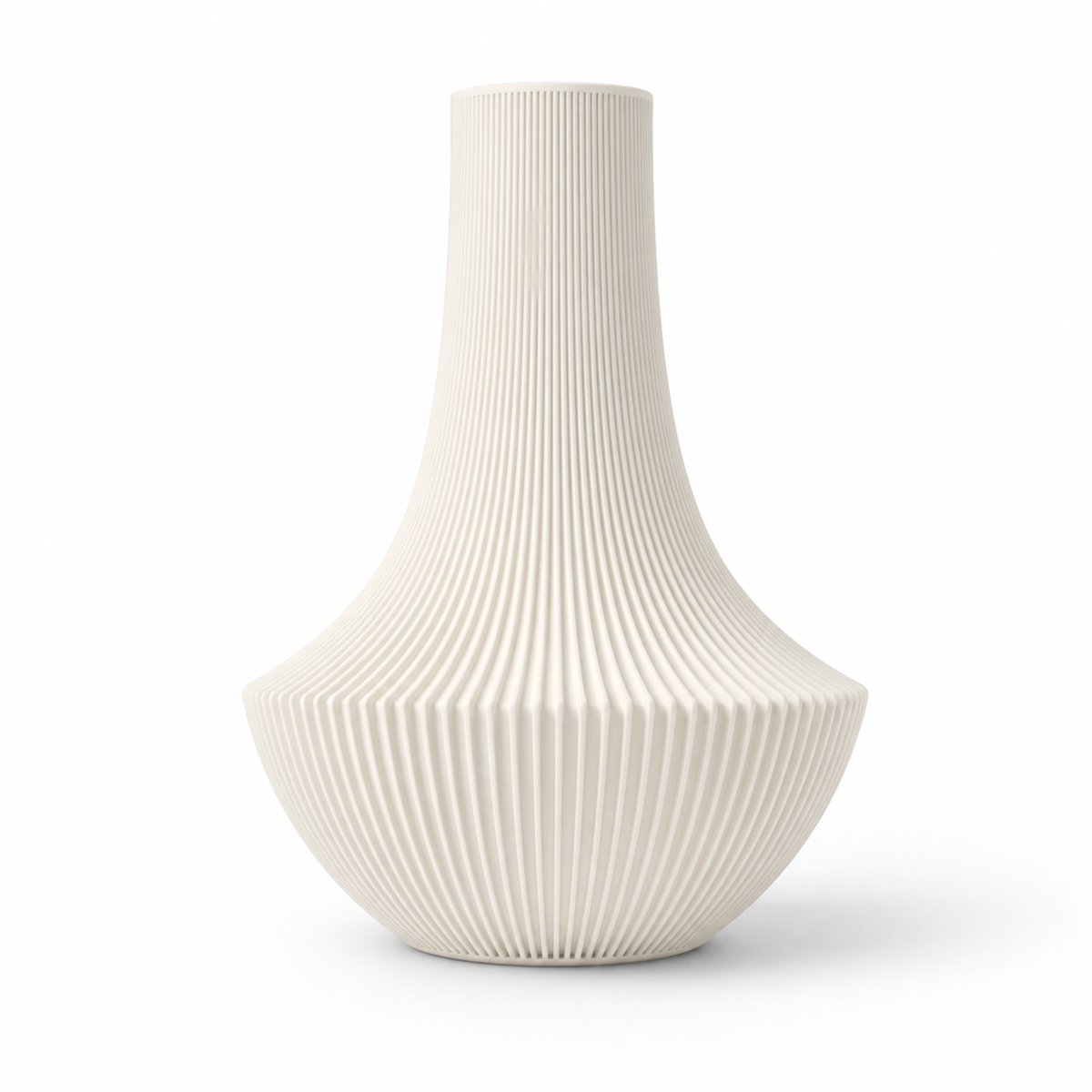 Geribbelde decoratieve vaas