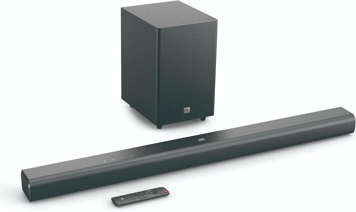 Soundbar met Subwoofer - Home Cinema Systeem - Films Kijken - Draadloze Subwoofer - 250 W - Zwart