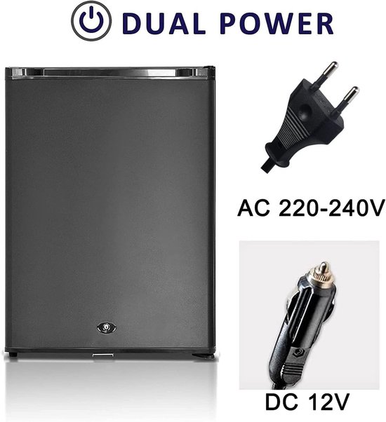 Draagbare Koelkast - Mini Koelkast - Kamperen en Reizen - Stil 0 dB Werking - 50 Liter - Zwart — afbeelding 4