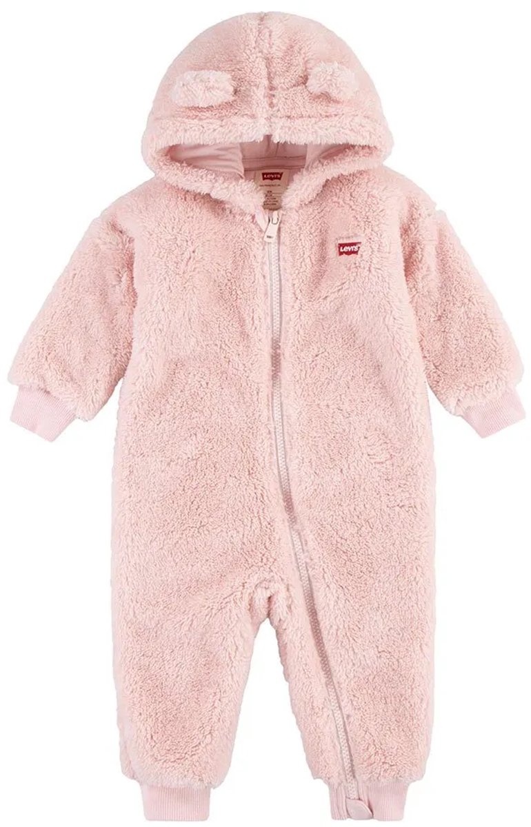 Levi´s ® Kids Bear Sherpa Lange Mouw Romper 6 Months Jongen Lotus