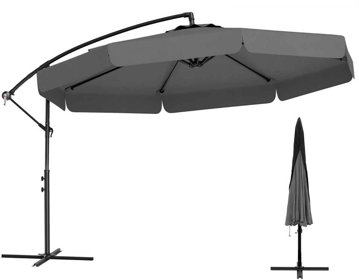 Parasol – Waterdicht & UV-beschermend – Kantelbaar & Verstelbaar – Luxe Zweefparasol voor Tuin - Balkon of Terras – Weerbestendig
