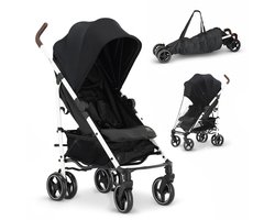 Deryan Bobbie Paraplu Buggy - Met Draagtas - Verstelbaar - Zwart/Wit