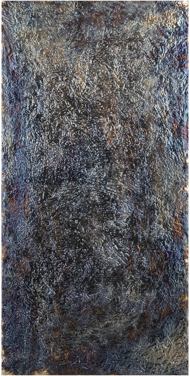 PTMD Sukhmia Gunmetal MDF Wall Panel Shiny Rectangle S