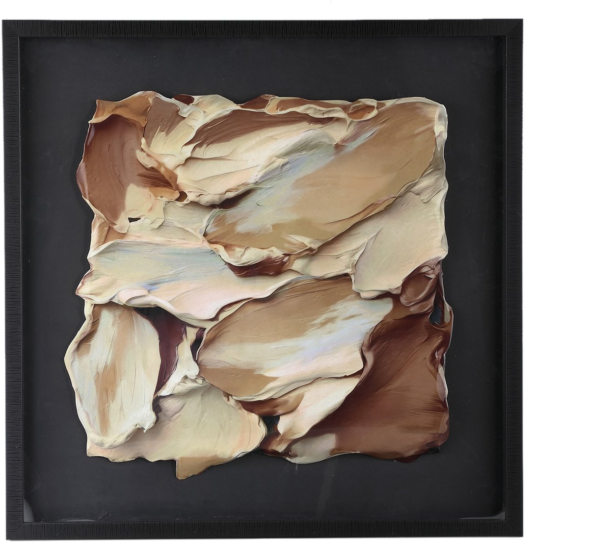 PTMD Shahzya Brown Plexi MDF Abstract Mixed Wall Panel