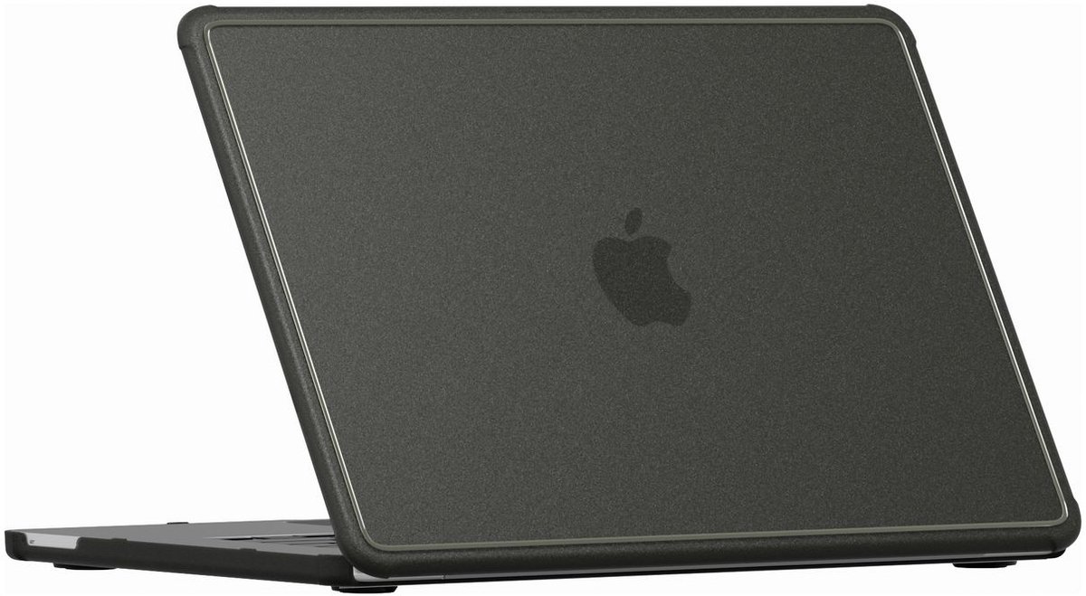 Mobigear Laptophoes geschikt voor Dunne Apple MacBook Neo 13 Inch (2026) Hoes Hardshell Laptopcover MacBook Case | Mobigear Shockproof Slim - Zwart - Model A3404
